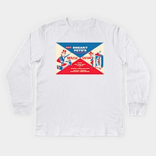 Sneaky Pete's Magic Show Kids Long Sleeve T-Shirt